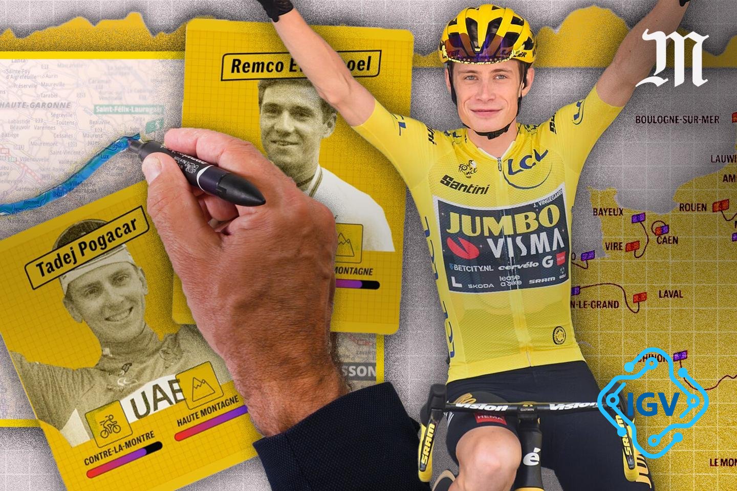 Imagem de capa para O que o roteiro do Tour de France 2025 reserva para os ciclistas?