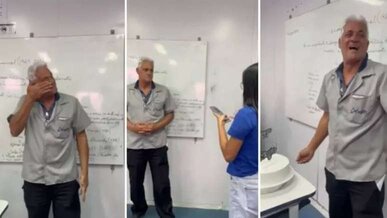 Imagem de capa para Alunos Homenageiam Porteiro com Surpresa Emocionante na Formatura