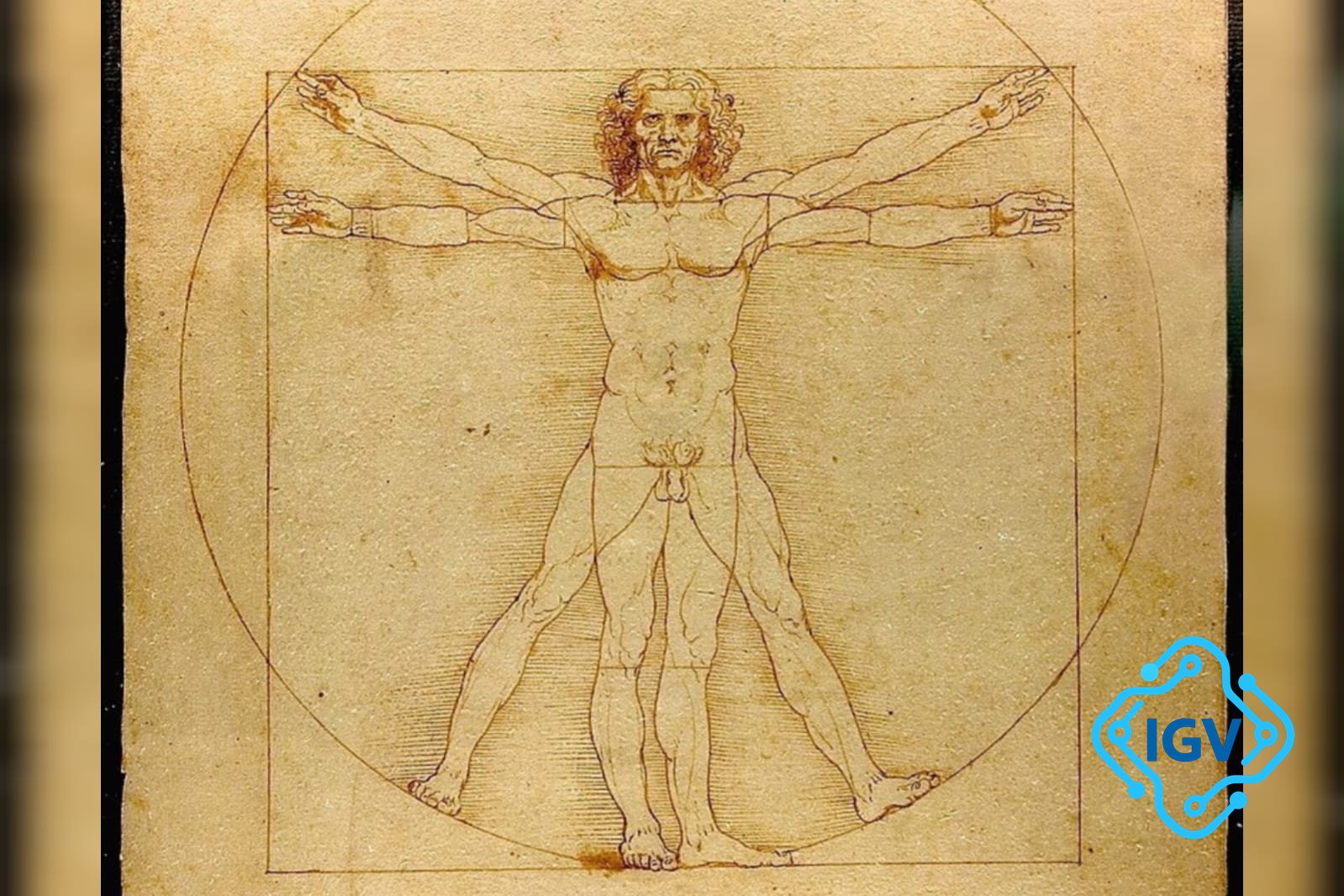 Imagem de capa para Misterio do Homem Vitruviano de Da Vinci é Descoberto: Uma Nova Geometrica