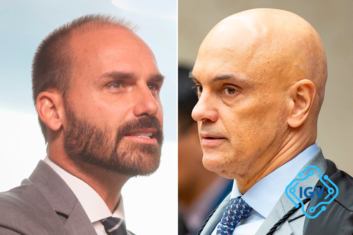 Imagem de capa para Eduardo Bolsonaro Comete Erro Estratégico em Confronto com Alexandre de Moraes