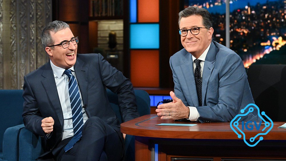 Imagem de capa para John Oliver se pronuncia sobre o fim do 'The Late Show With Stephen Colbert'