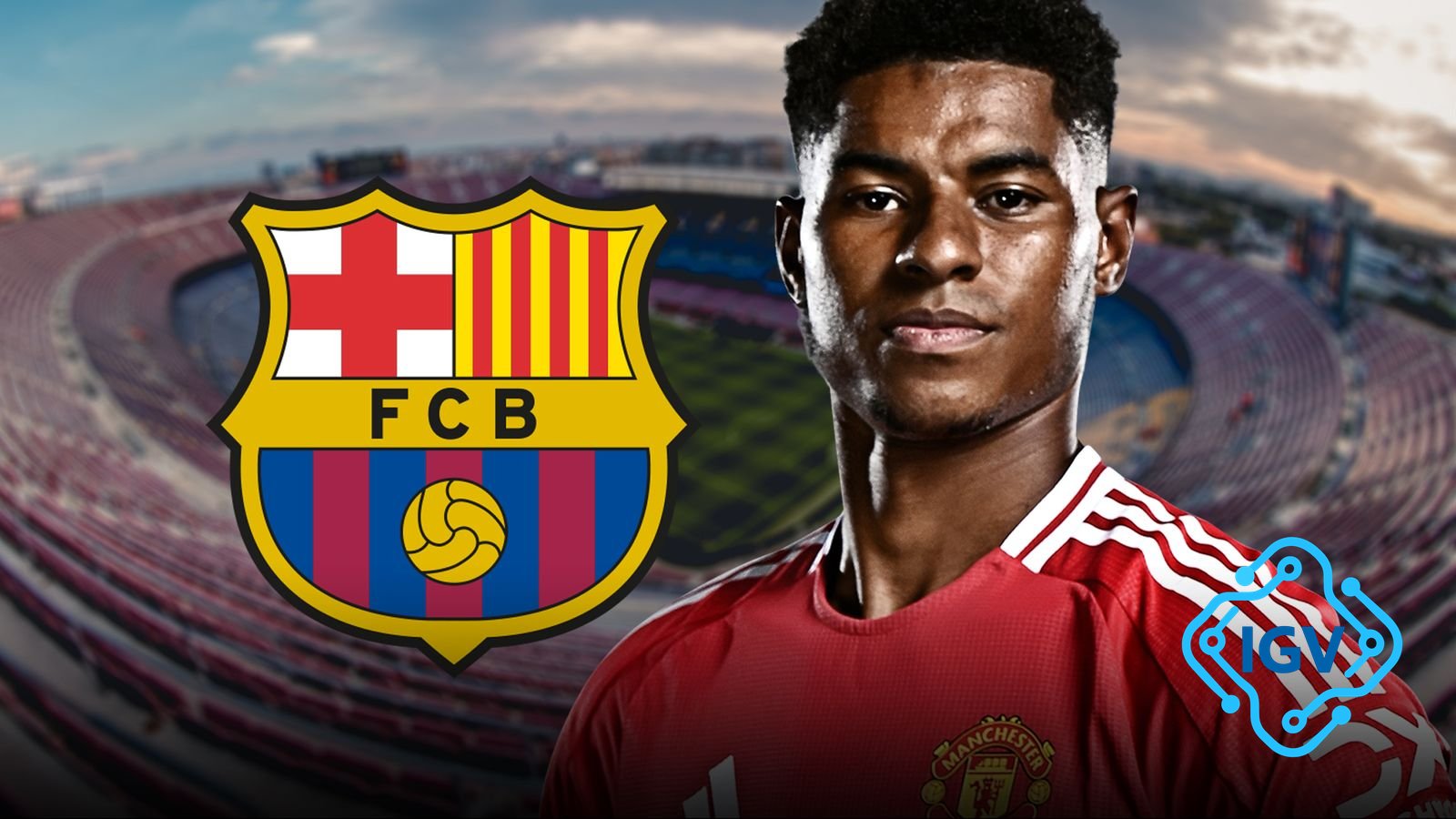 Imagem de capa para Marcus Rashford fecha negócio com o Barcelona emprestimo com opção de compra
